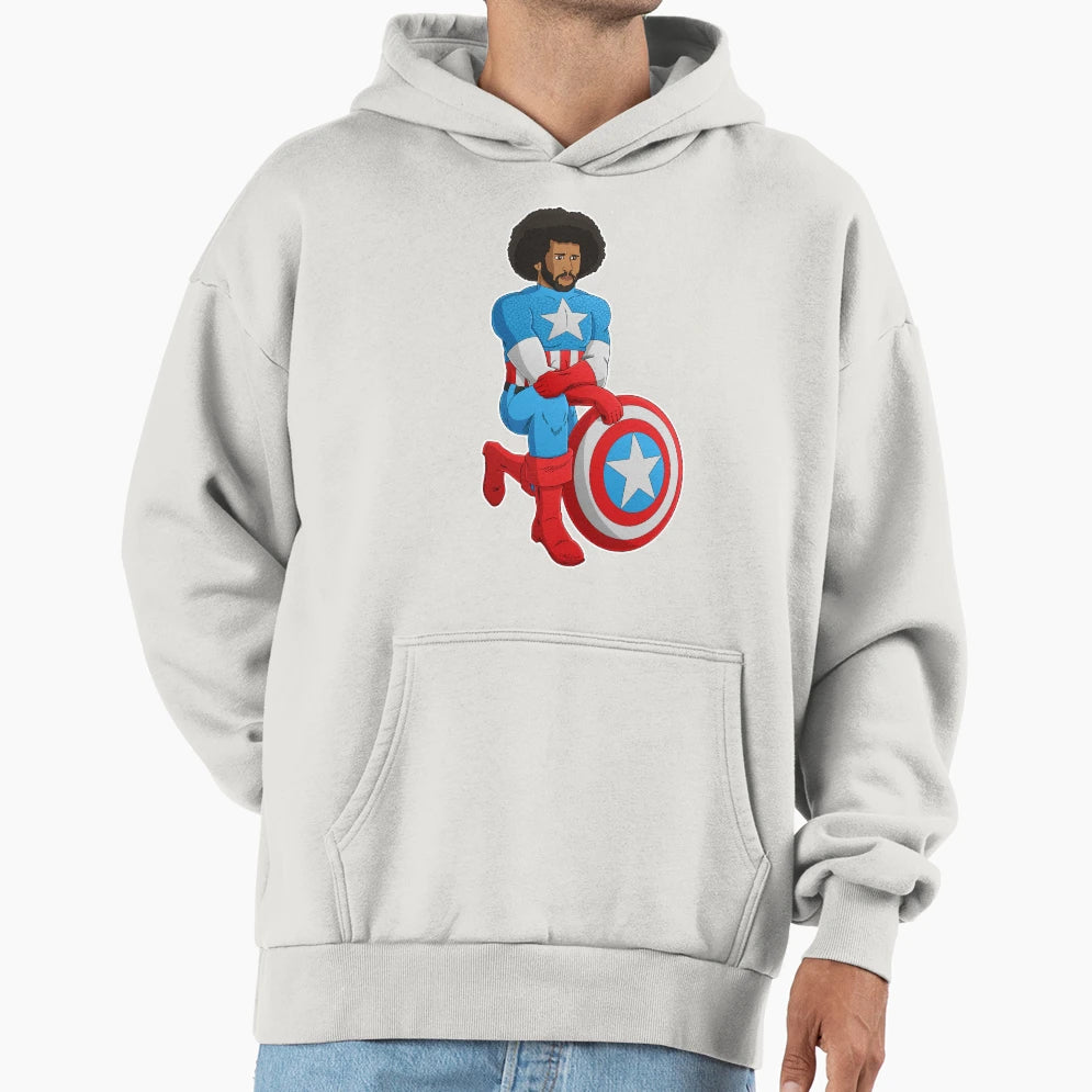 Kaeptain America Hoodie - Trendy Graphic for Adults - T-Shirt, Sweatshirt, Hoodie