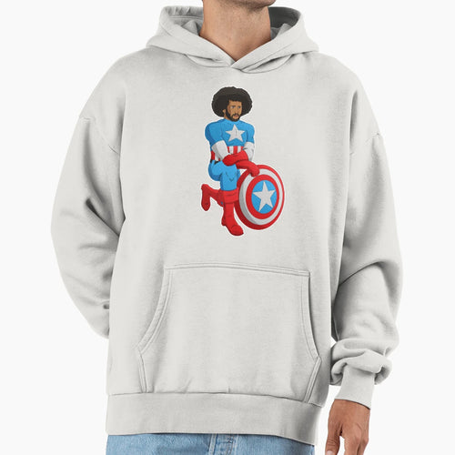 Kaeptain America Hoodie - Trendy Graphic for Adults - T-Shirt, Sweatshirt, Hoodie