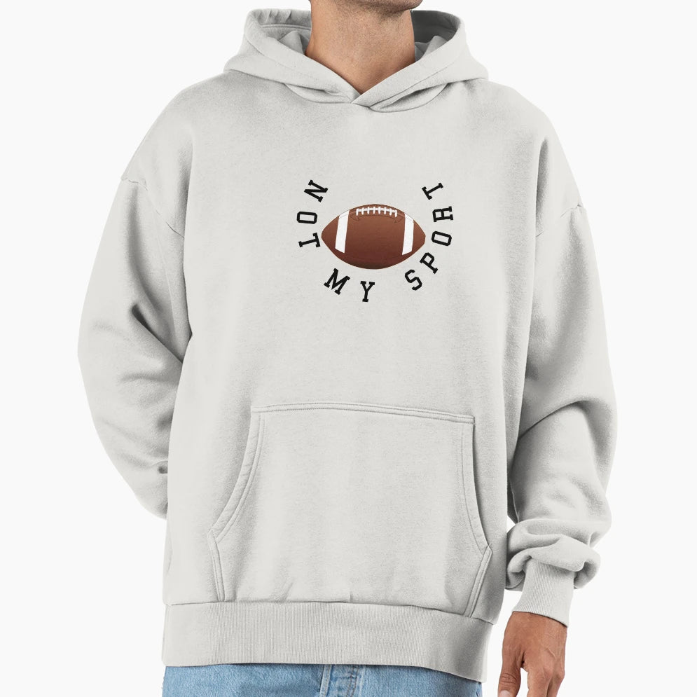 Anti American Football Rugby Hoodie - Minimalist Print Unisex - T-Shirt, Sweatshirt, Hoodie