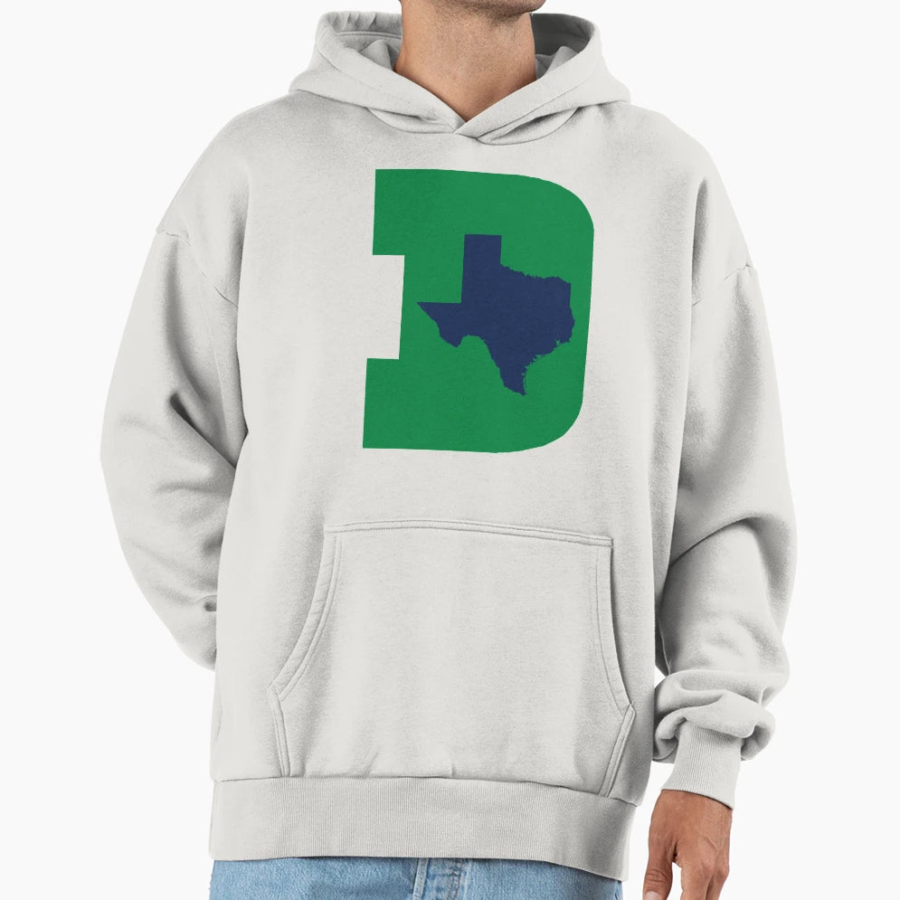 D Texas Green Blue Hoodie - Novelty Apparel for Adults - T-Shirt, Sweatshirt, Hoodie