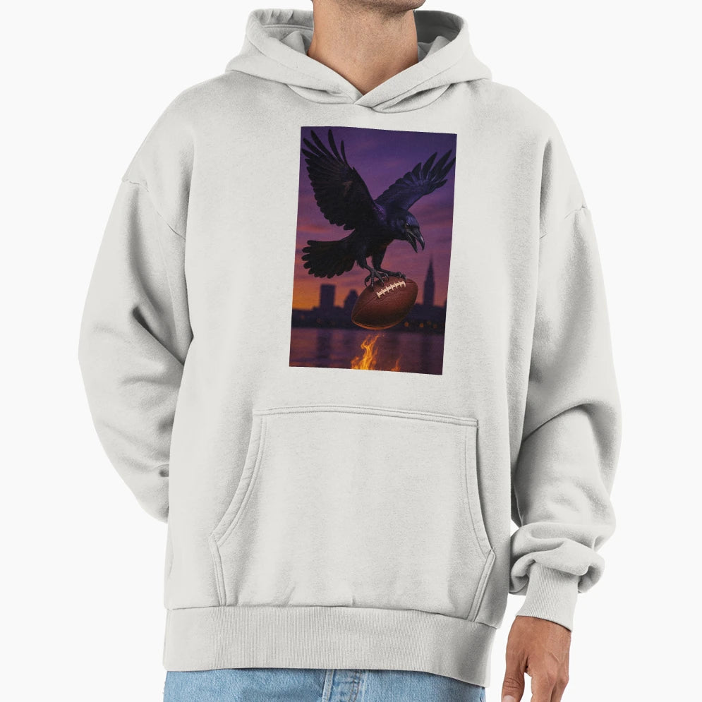 Baltimore Football V6 Hoodie - Minimalist Print for Adults - T-Shirt, Sweatshirt, Hoodie