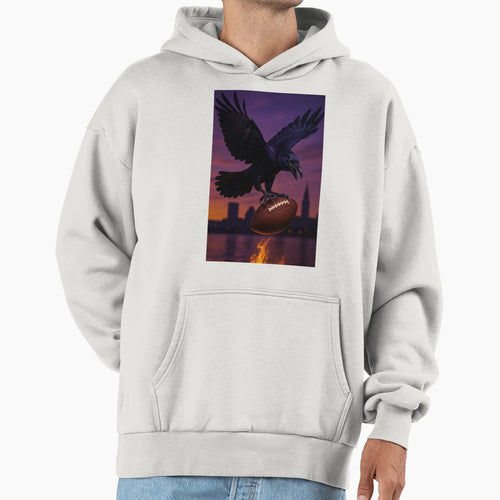 Baltimore Football V6 Hoodie - Minimalist Print for Adults - T-Shirt, Sweatshirt, Hoodie