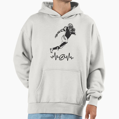 American Football Player Hoodie - Streetwear Style for Adults - T-Shirt, Sweatshirt, Hoodie