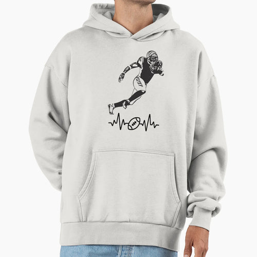 American Football Player Hoodie - Streetwear Style for Adults - T-Shirt, Sweatshirt, Hoodie