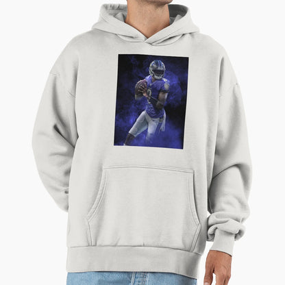 Lamar Baltimore Sports Art Hoodie - Graphic Print Men Women - T-Shirt, Sweatshirt, Hoodie