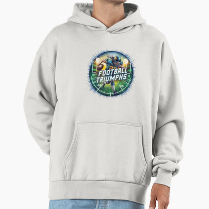 Dynamic American Football Triumphs Hoodie - Novelty Apparel for Adults - T-Shirt, Sweatshirt, Hoodie