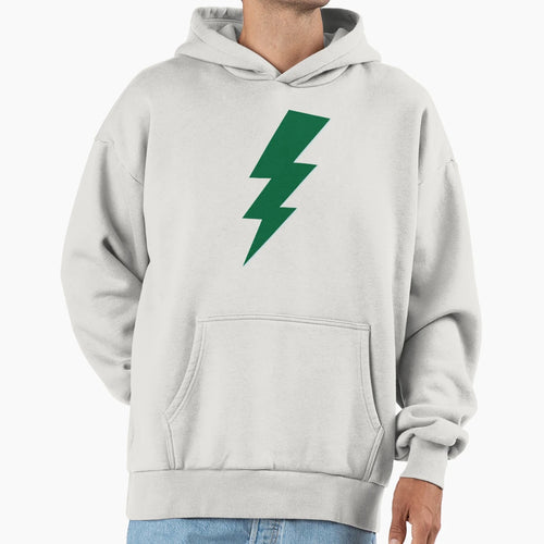 Green Lightning Bolt Hoodie - Unique Graphic Men Women - T-Shirt, Sweatshirt, Hoodie