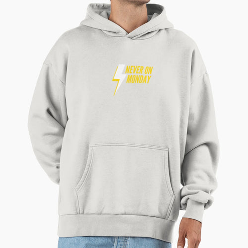 Never Monday Hoodie - Custom Art Print Men Women - T-Shirt, Sweatshirt, Hoodie