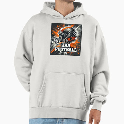 Energetic American Football Art Dotit Hoodie - Trendy Graphic Men Women - T-Shirt, Sweatshirt, Hoodie