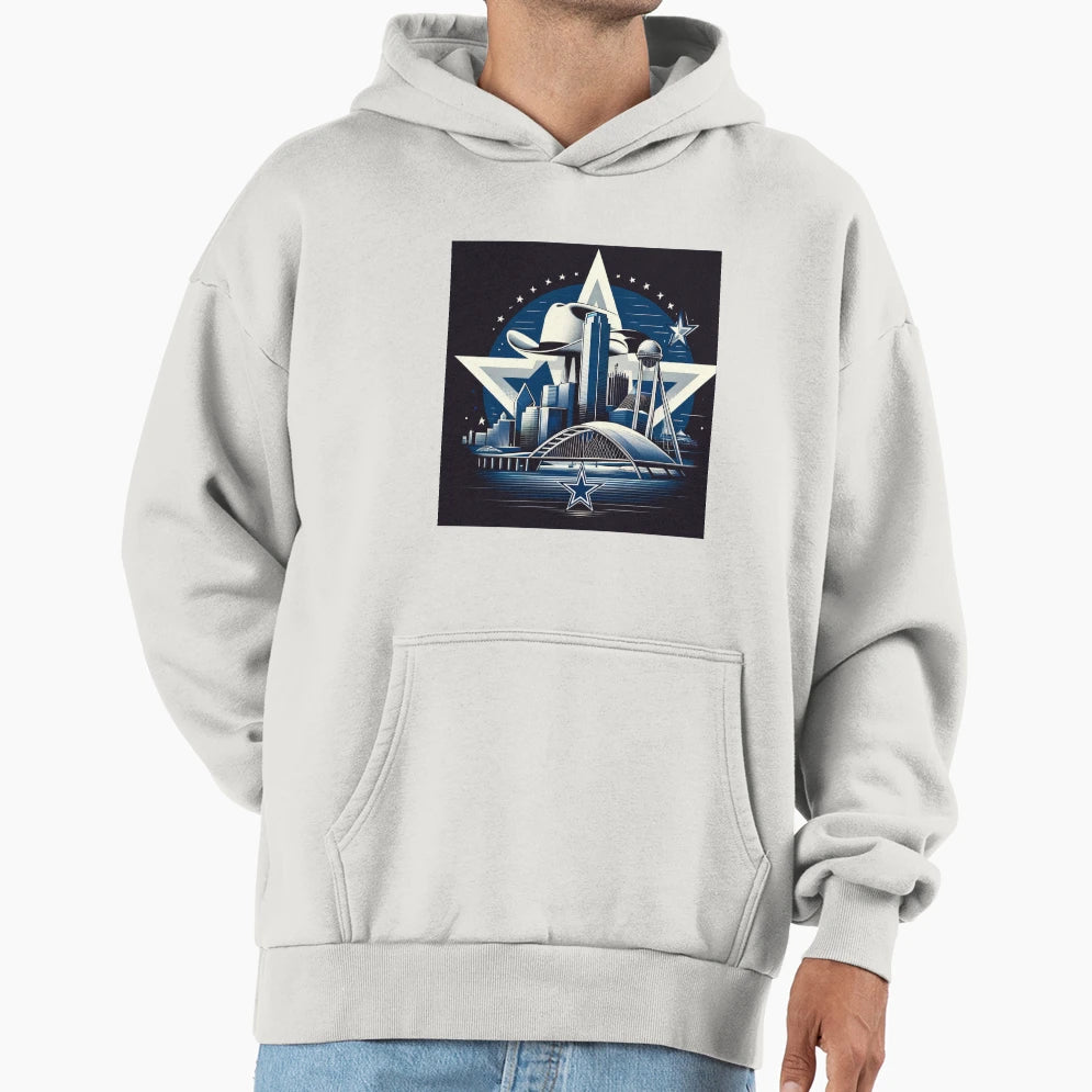 Dallas Cowboys Essence Artwork Hoodie - Fun Novelty Design for Adults - T-Shirt, Sweatshirt, Hoodie