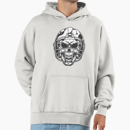 Skull Football Helmet Hoodie - Graphic Print Unisex - T-Shirt, Sweatshirt, Hoodie