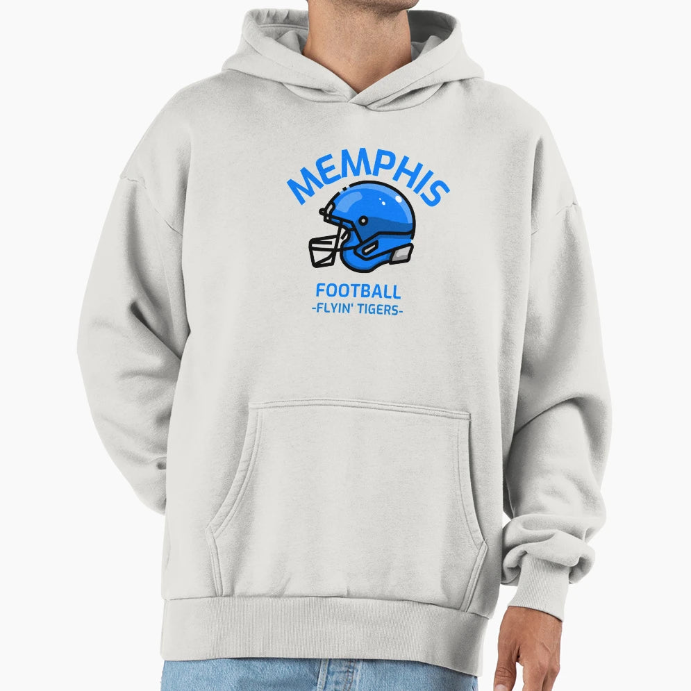 Memphis Football Flyin Tigers Hoodie - Casual Everyday Wear Unisex - T-Shirt, Sweatshirt, Hoodie