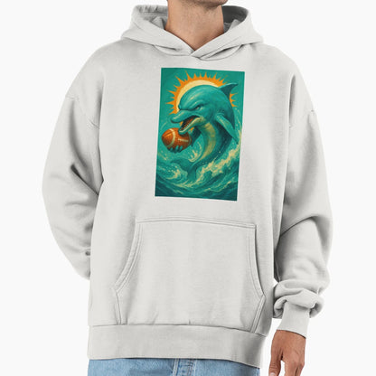 Miami Football V2 Hoodie - Fun Novelty Design Men Women - T-Shirt, Sweatshirt, Hoodie