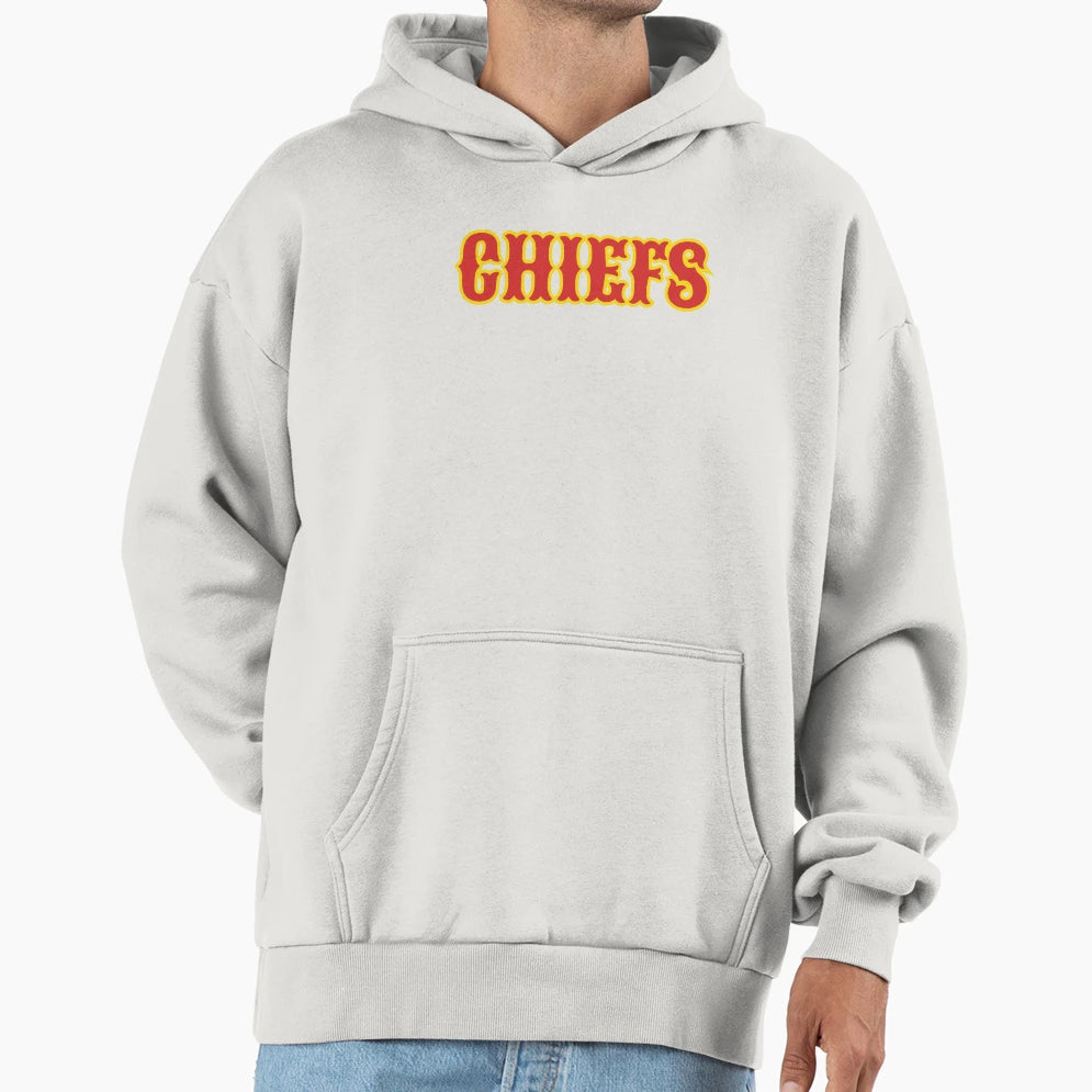 Kc Chiefs Circus Font Hoodie - Graphic Print for Adults - T-Shirt, Sweatshirt, Hoodie