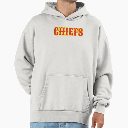 Kc Chiefs Circus Font Hoodie - Graphic Print for Adults - T-Shirt, Sweatshirt, Hoodie