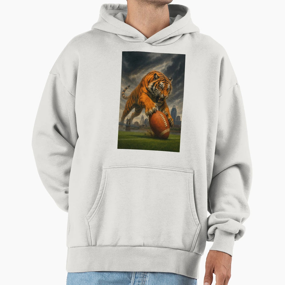 Cincinnati Football V4 Hoodie - Graphic Print for Adults - T-Shirt, Sweatshirt, Hoodie