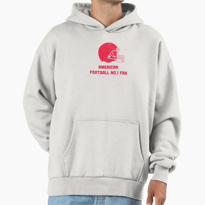 American Football No 1 Fan Hoodie - Casual Everyday Wear Unisex - T-Shirt, Sweatshirt, Hoodie