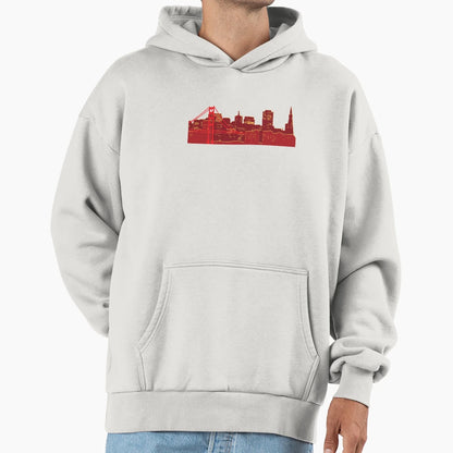 San Fran Skyline Hoodie - Graphic Print Unisex - T-Shirt, Sweatshirt, Hoodie