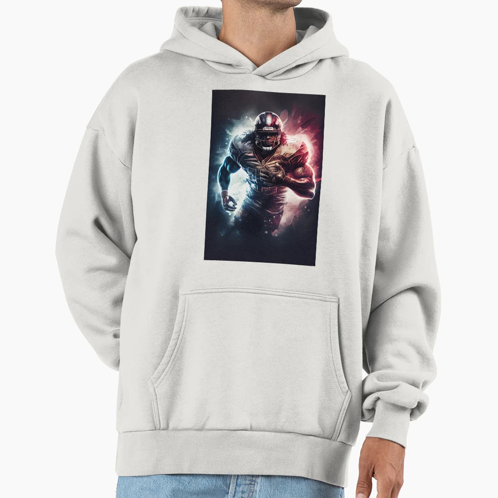 American Football Player Hoodie - Casual Everyday Wear for Adults - T-Shirt, Sweatshirt, Hoodie