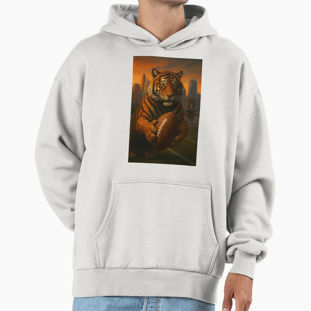 Cincinnati Football V3 Hoodie - Streetwear Style for Adults - T-Shirt, Sweatshirt, Hoodie
