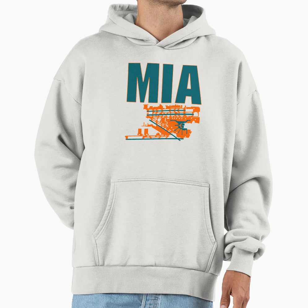 Miami Airport Hoodie - Casual Everyday Wear for Adults - T-Shirt, Sweatshirt, Hoodie