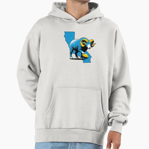 California Ram Hoodie - Casual Everyday Wear Unisex - T-Shirt, Sweatshirt, Hoodie