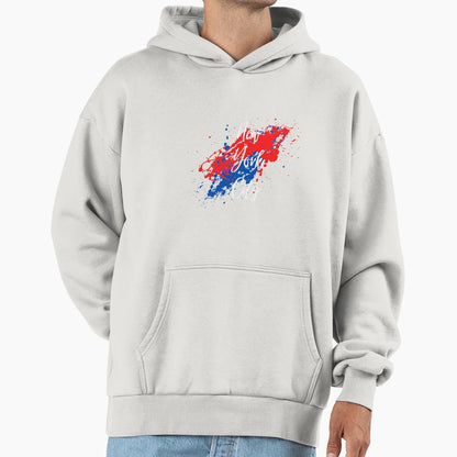 Words New York City Splatter Effect Hoodie - Fun Novelty Design Men Women - T-Shirt, Sweatshirt, Hoodie