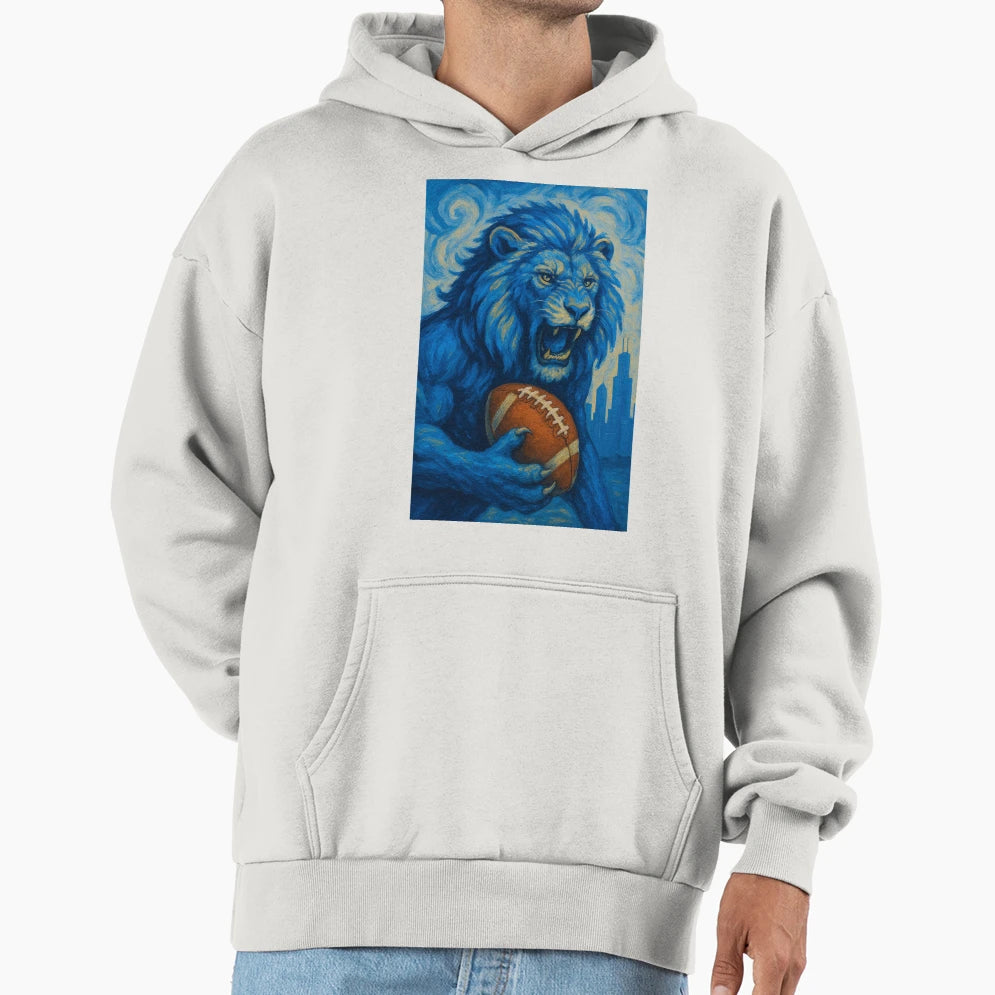 Detroit Football V3 Hoodie - Unique Graphic for Adults - T-Shirt, Sweatshirt, Hoodie