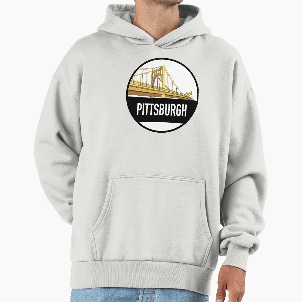 Pittsburgh Bridge Hoodie - Custom Art Print for Adults - T-Shirt, Sweatshirt, Hoodie