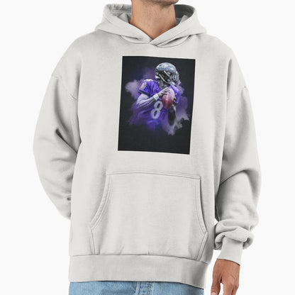 Lamar Baltimore Sports Art Hoodie - Unique Graphic Unisex - T-Shirt, Sweatshirt, Hoodie