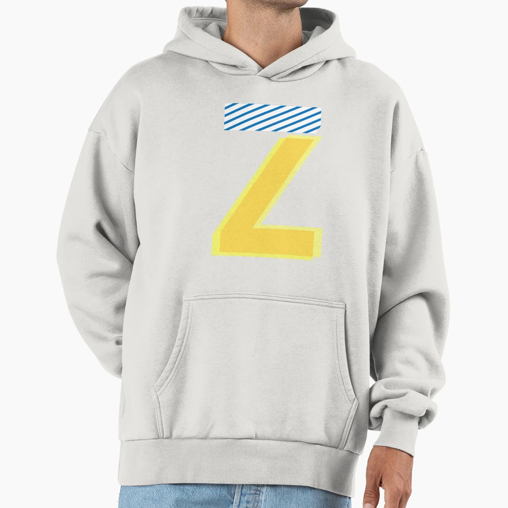 Yellow And Blue Zeta Z Hoodie - Graphic Print for Adults - T-Shirt, Sweatshirt, Hoodie