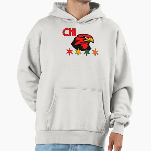 Chicago Hawk Hoodie - Novelty Apparel Men Women - T-Shirt, Sweatshirt, Hoodie