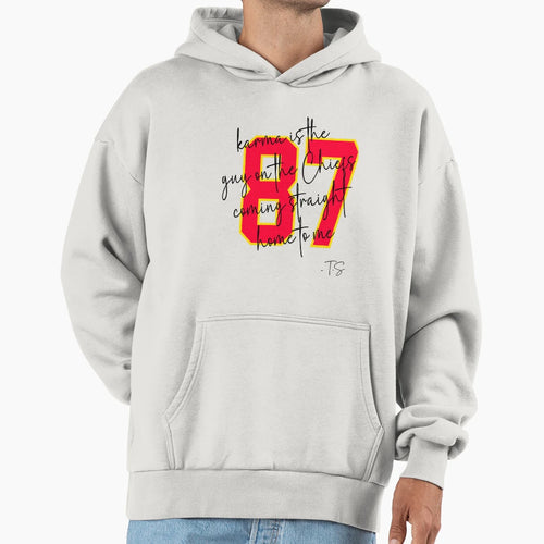 Karma Is Guy Chiefs Coming Hoodie - Casual Everyday Wear for Adults - T-Shirt, Sweatshirt, Hoodie