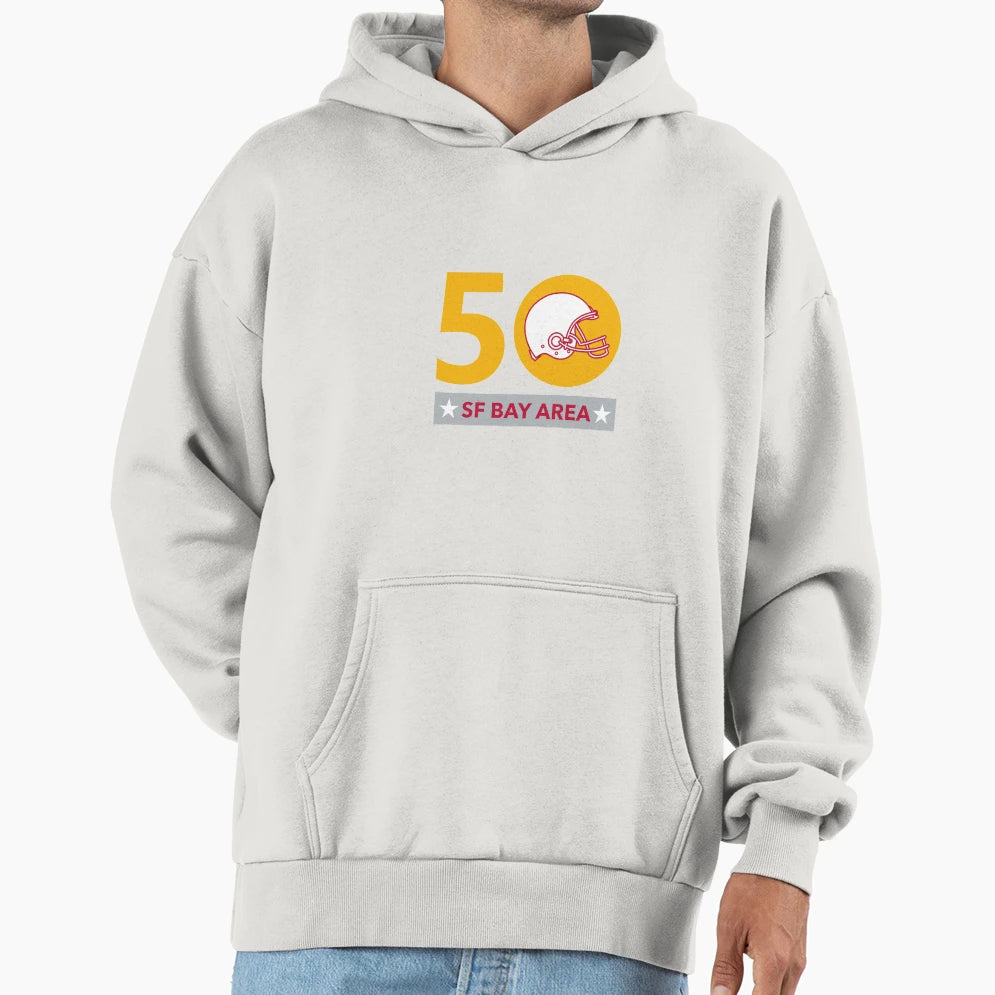50 Pro Football Championship Sf Bay Area Hoodie - Minimalist Print Unisex - T-Shirt, Sweatshirt, Hoodie