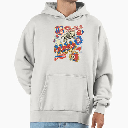 Buffalo Mafia Hoodie - Minimalist Print for Adults - T-Shirt, Sweatshirt, Hoodie