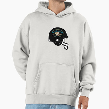 Jacksonville Pita Pockets Helmet Hoodie - Fun Novelty Design Men Women - T-Shirt, Sweatshirt, Hoodie