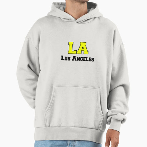 La Los Angeles Hoodie - Minimalist Print for Adults - T-Shirt, Sweatshirt, Hoodie