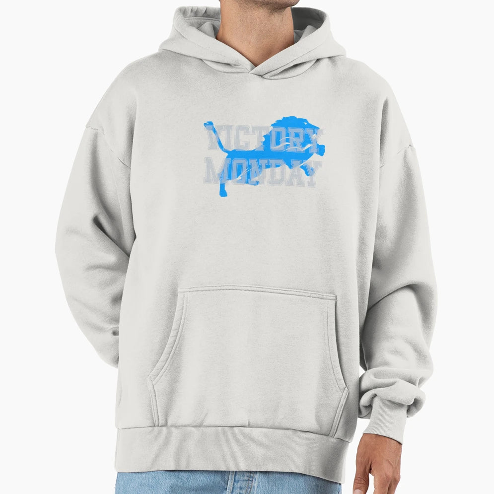 Detroit Lions Victory Monday Hoodie - Fun Novelty Design Men Women - T-Shirt, Sweatshirt, Hoodie