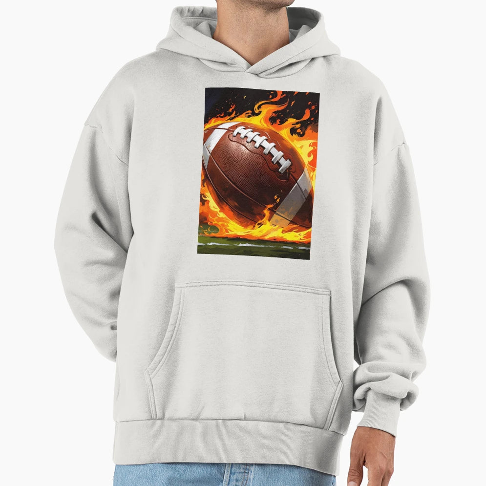 Football Fan Match Soccer Rugby Hoodie - Fun Novelty Design for Adults - T-Shirt, Sweatshirt, Hoodie