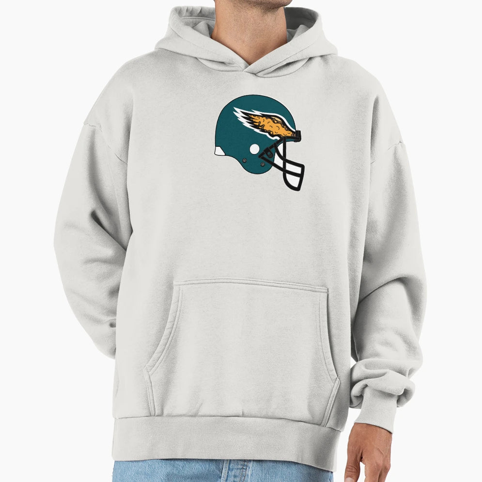 Philadelphia Cheesesteaks Helmet Hoodie - Minimalist Print for Adults - T-Shirt, Sweatshirt, Hoodie