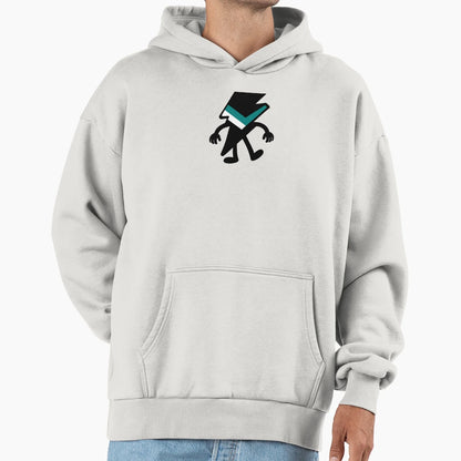 Black White Teal Lightning Bolt Power Hoodie - Aesthetic Graphic Men Women - T-Shirt, Sweatshirt, Hoodie