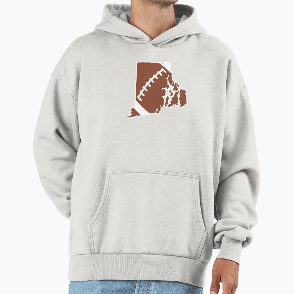 Football Rhode Island Fun Football Lover Hoodie - Trendy Graphic Men Women - T-Shirt, Sweatshirt, Hoodie
