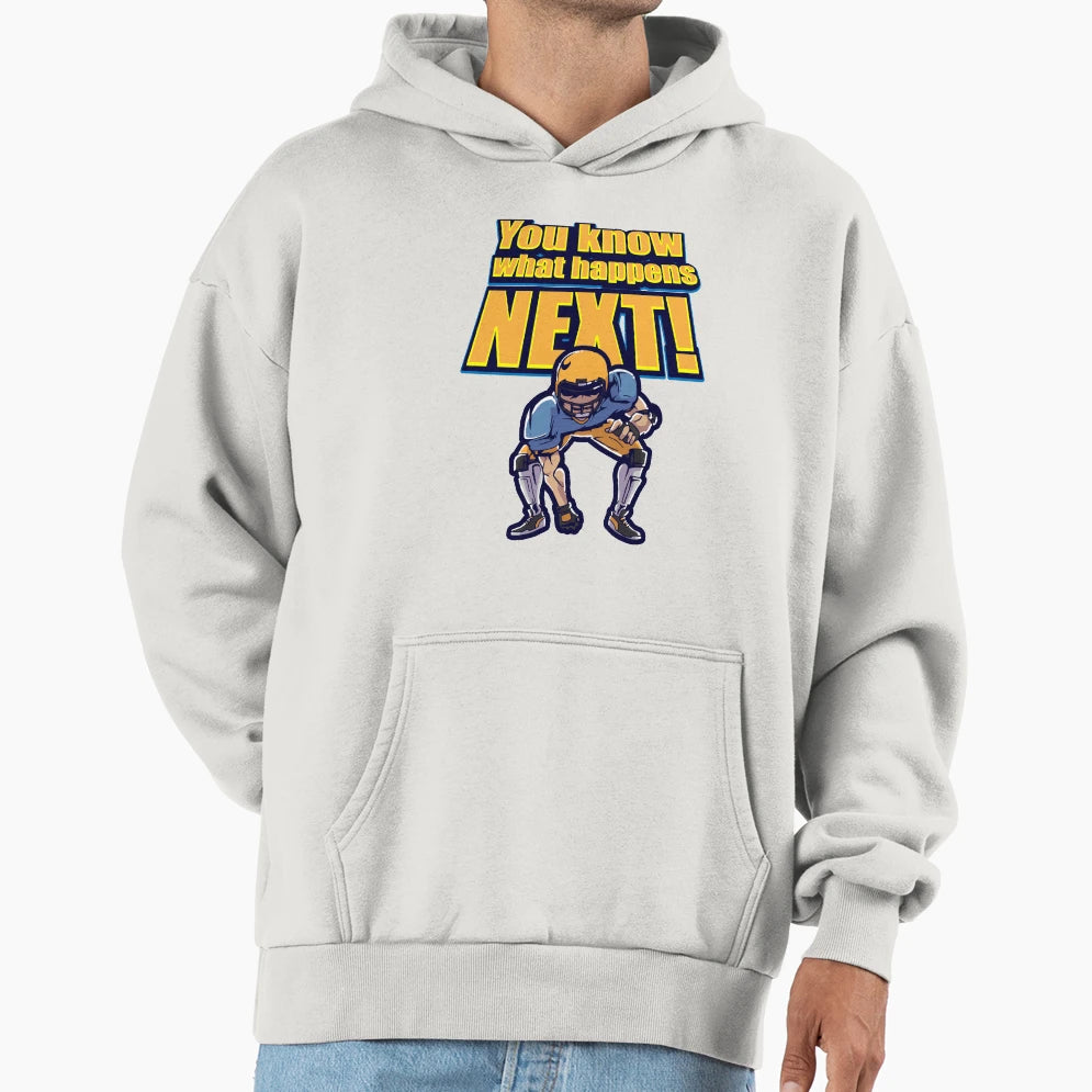 Football Position Tackle Aggressive Hoodie - Custom Art Print Men Women - T-Shirt, Sweatshirt, Hoodie