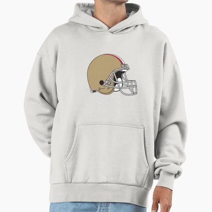Football Helmet Hoodie - Fun Novelty Design Men Women - T-Shirt, Sweatshirt, Hoodie