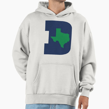 D Texas Blue Green Hoodie - Novelty Apparel for Adults - T-Shirt, Sweatshirt, Hoodie