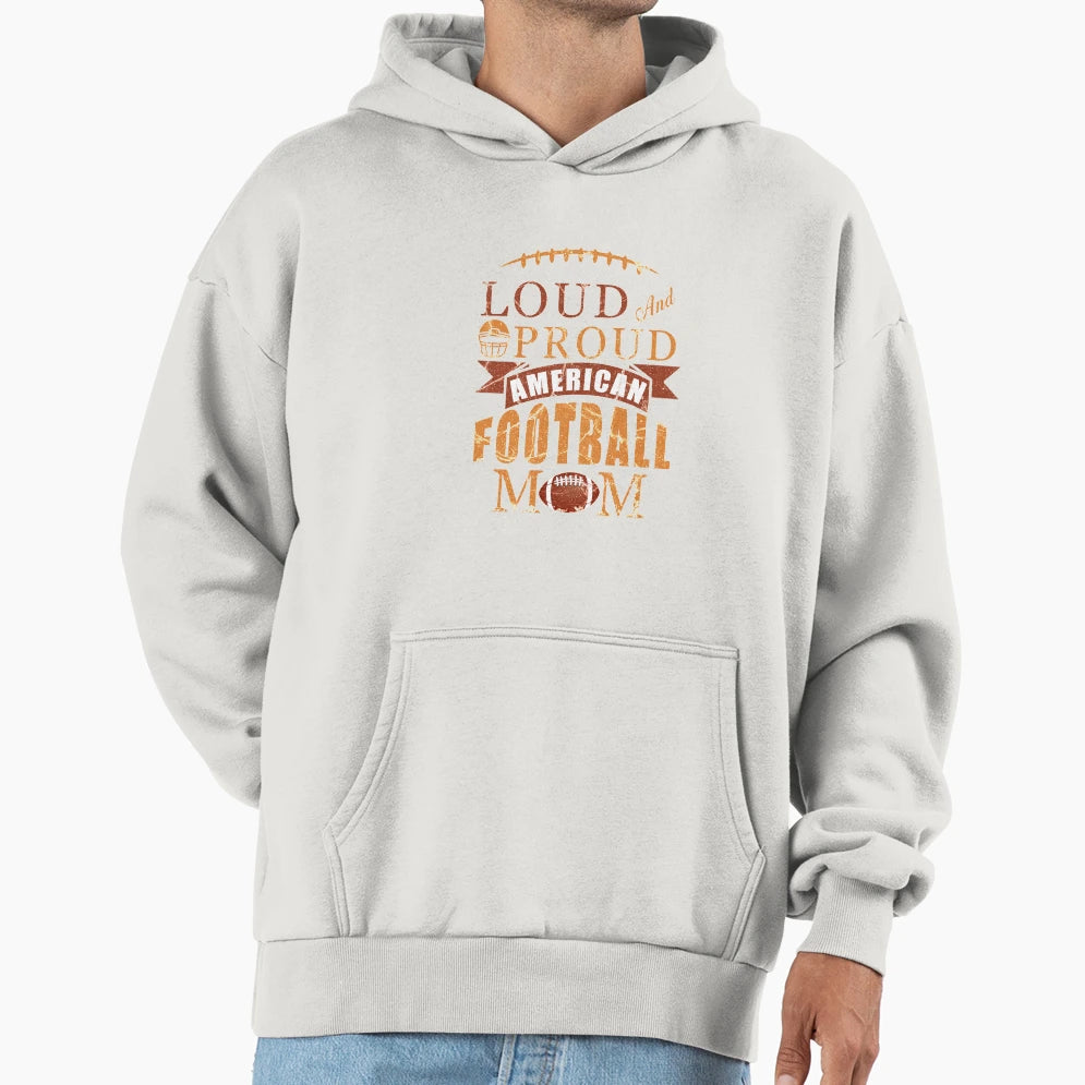 Best Mom Great Proud Football Gift Hoodie - Graphic Print for Adults - T-Shirt, Sweatshirt, Hoodie