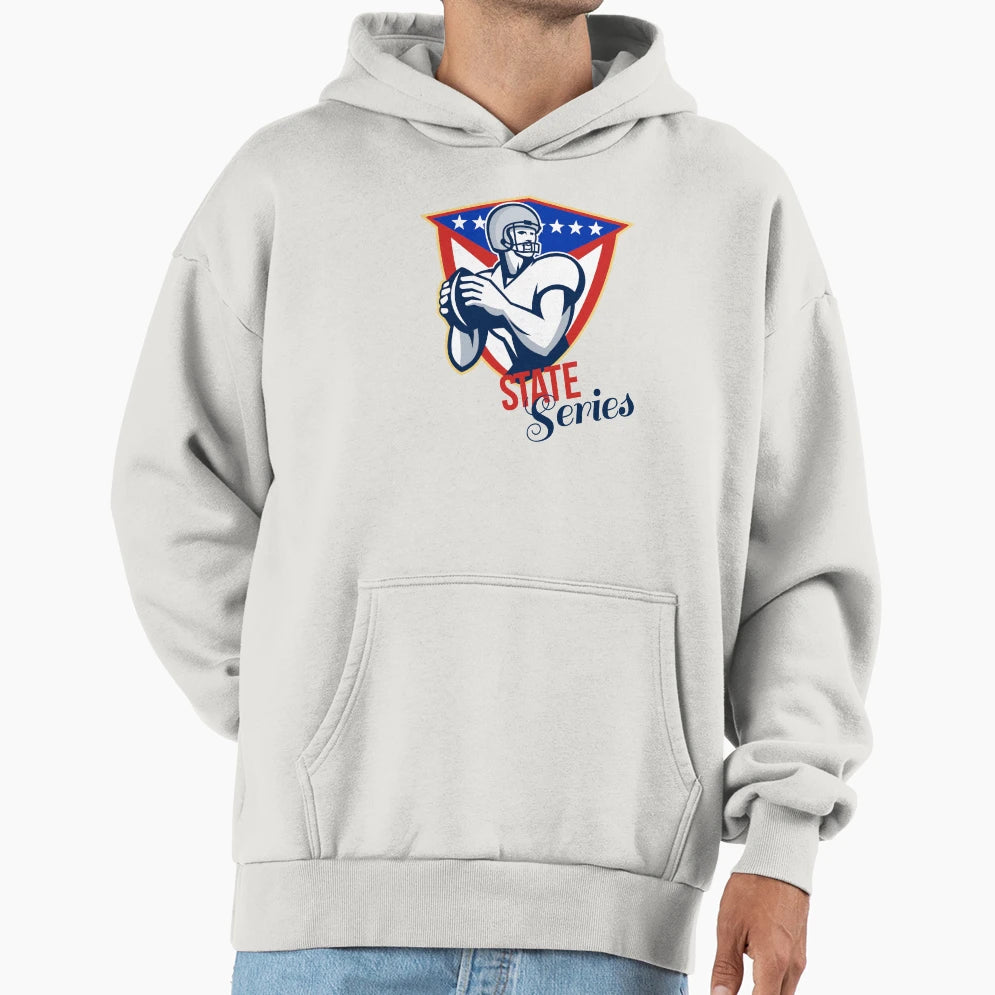 American Football Quarterback State Hoodie - Trendy Graphic for Adults - T-Shirt, Sweatshirt, Hoodie