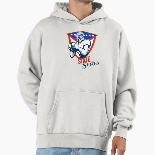 American Football Quarterback State Hoodie - Trendy Graphic for Adults - T-Shirt, Sweatshirt, Hoodie