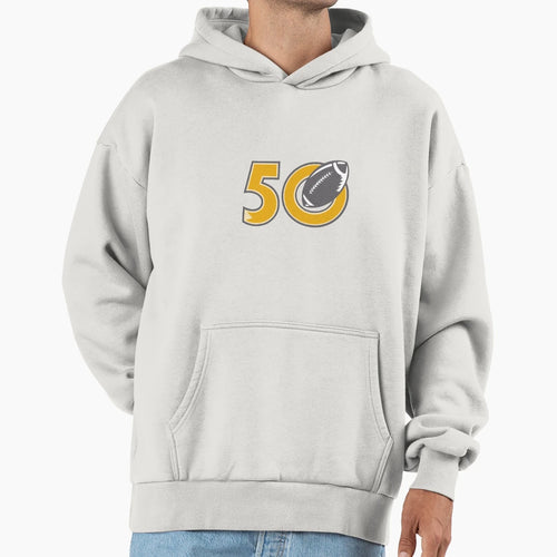 50 Pro Football Championship Ball Hoodie - Trendy Graphic for Adults - T-Shirt, Sweatshirt, Hoodie