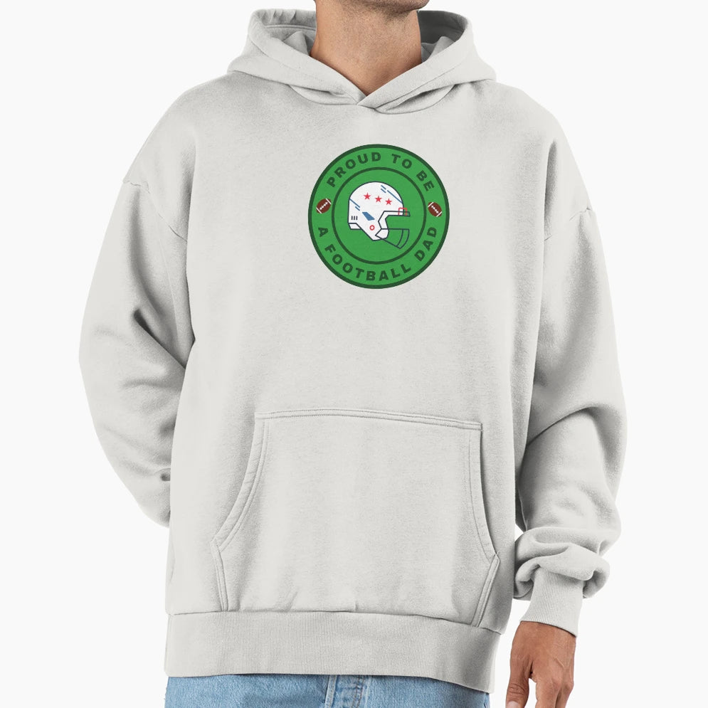 Proud To Be Football Dad Hoodie - Custom Art Print Men Women - T-Shirt, Sweatshirt, Hoodie